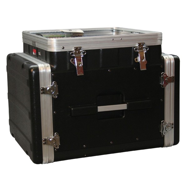 Gator GRC-10X8 PU Moulded Pop-Up Console Rack Case, 10U Top, 8U Side 4