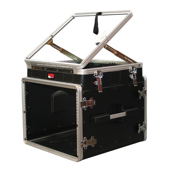 Gator GRC-10X8 PU Moulded Pop-Up Console Rack Case, 10U Top, 8U Side 6