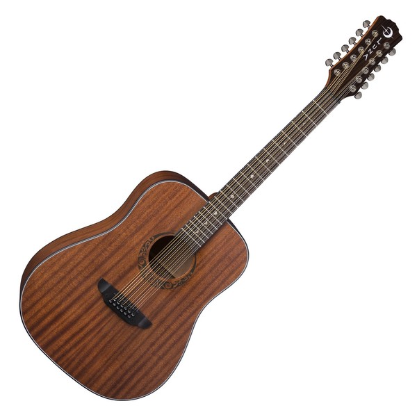 Luna Gypsy 12 String Acoustic, Satin Natural Mahogany