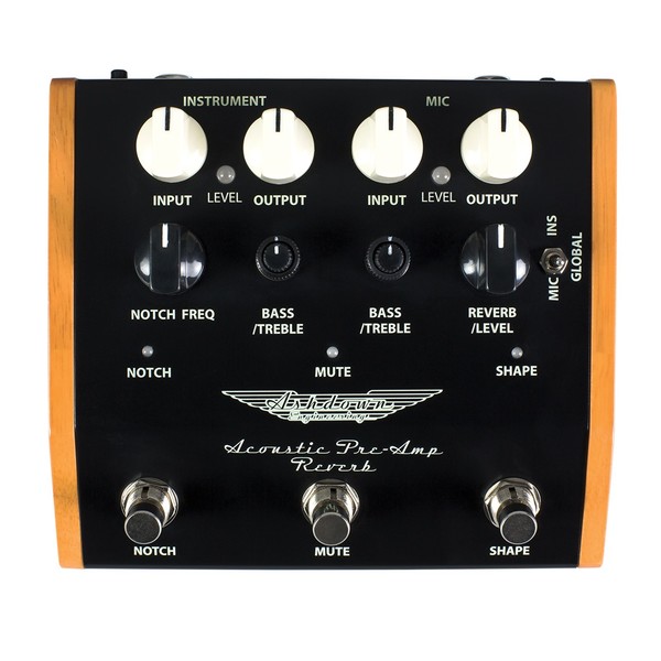 Ashdown Woodsman Acoustic Pre Amp Pedal with Reverb - top