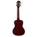 Luna Vintage Mahogany Concert Electro Ukulele, Red Satin - back