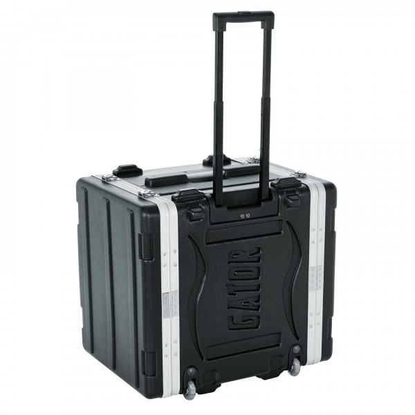 Gator GRR-8L Lockable Moulded Rolling Rack Case, 8U - Angled