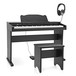 JDP-1 Junior Digital Piano with Headphones, Matte Black