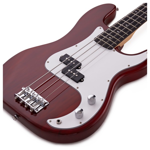 LA Bass Guitar Red, 15W Bass Amp Pack