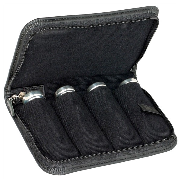 Protec Small Brass Mouthpiece Pouch, Leather 4 Piece