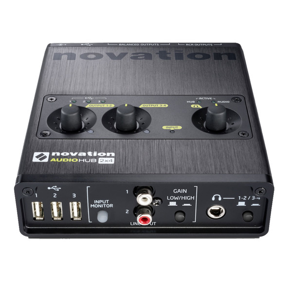 Novation Audiohub 2x4 Audio Interface and USB Hub