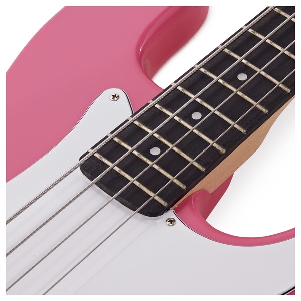 LA Bass Guitar Pink, 15W Bass Amp Pack