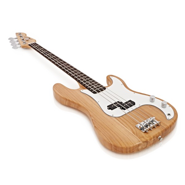 LA Bass Guitar Natural, 15W Bass Amp Pack