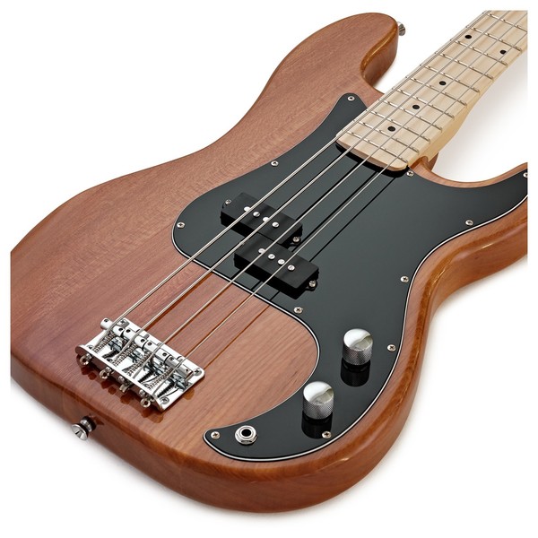 LA Select Bass Guitar Natural, 15W Bass Amp Pack