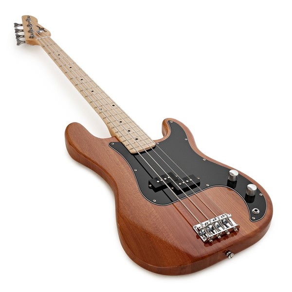LA Select Bass Guitar Natural, 15W Bass Amp Pack