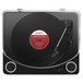 ION Max LP USB Turntable with Integrated Speakers, Black - Top