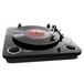 ION Max LP USB Turntable with Integrated Speakers, Black - Angled 2