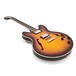 SubZero Detroit Semi Acoustic Guitar, Sunburst