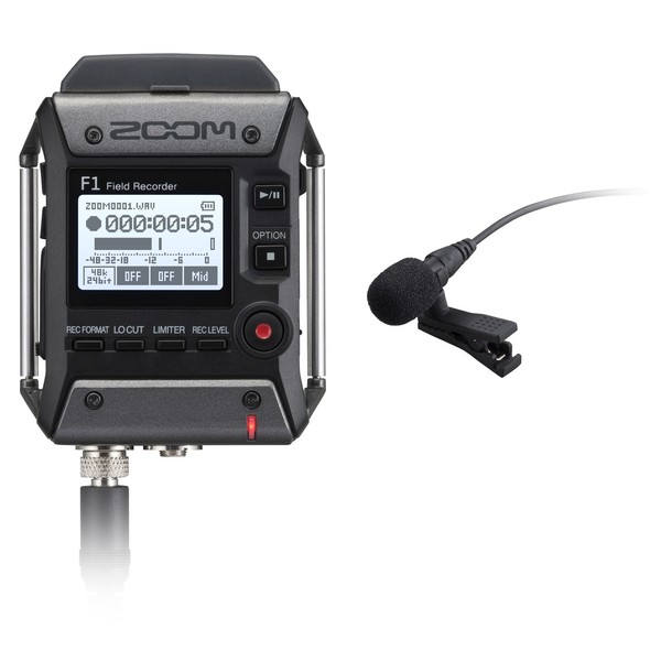 Zoom F1-LP Field Recorder with Lavalier Microphone - Main