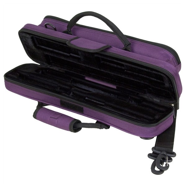 Protec Max Flute Case, C or B Foot, Purple