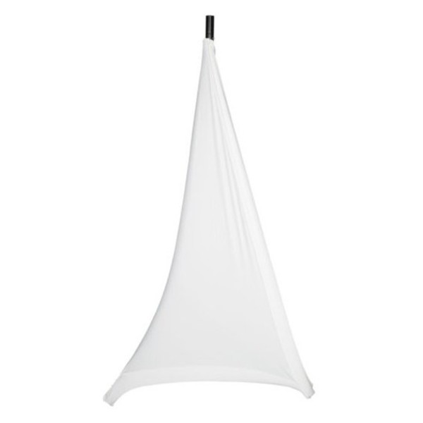 Gator White Stretchy Speaker Stand Cover, 2 Sides