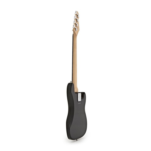 3/4 Left Handed LA Bass Guitar Black, 15W Bass Amp Pack