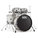 Natal Café Racer 22'' 4pc Shell Pack, White w/ Black Sparkle Split