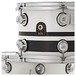 Natal Café Racer 22'' 4pc Shell Pack, White w/ Black Sparkle Split
