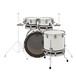 Natal Café Racer 22'' 4pc Shell Pack, White w/ Black Sparkle Split