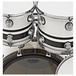 Natal Café Racer 22'' 4pc Shell Pack, White w/ Black Sparkle Split