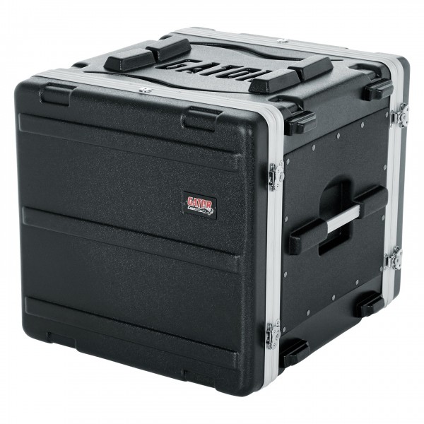 Gator GR-10L Lockable Moulded Rack Case, 10U, 19.25'' Depth - Angled Closed