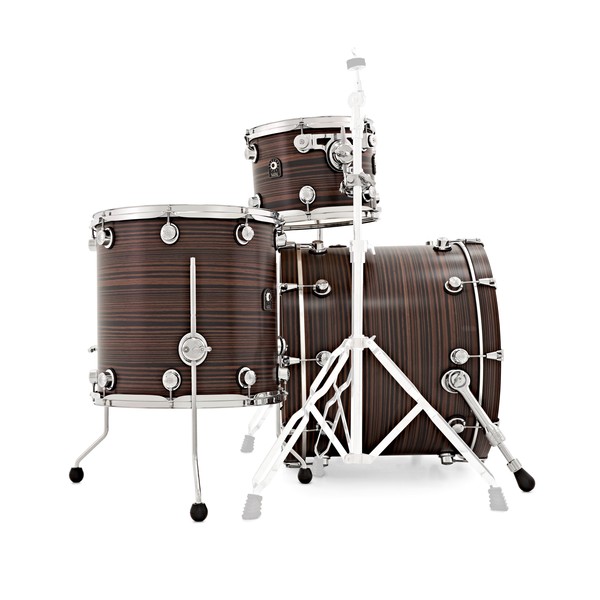 Natal Café Racer 22'' 4pc Shell Pack, Ebony Pinstripe Veneer