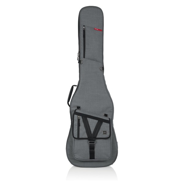 Gator GT-BASS-GRY Transit Series Bass Guitar Bag, Grey