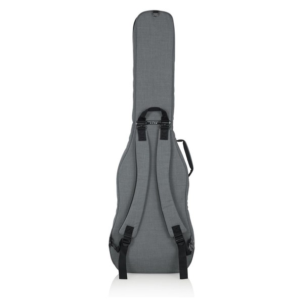 Gator GT-BASS-GRY Transit Series Bass Guitar Bag, Back