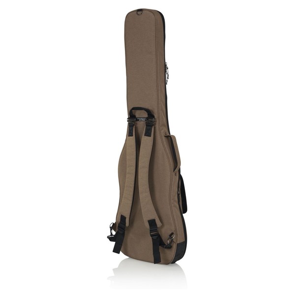 Gator GT-BASS-TAN Transit Series Bass Guitar Bag, Back