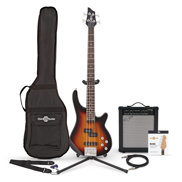 Chicago Bass Guitar + 35W Amp Pack, Sunburst