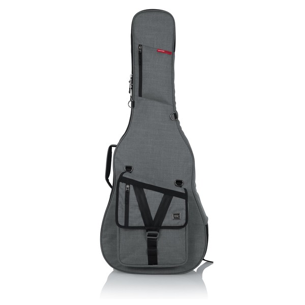 Gator GT-ACOUSTIC-GRY Transit Series Acoustic Guitar Bag, Grey