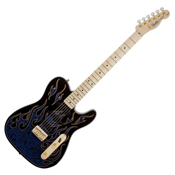 Fender James Burton Telecaster, Blue Paisley Flames