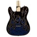 Fender James Burton Telecaster, Blue Paisley Flames rear close up