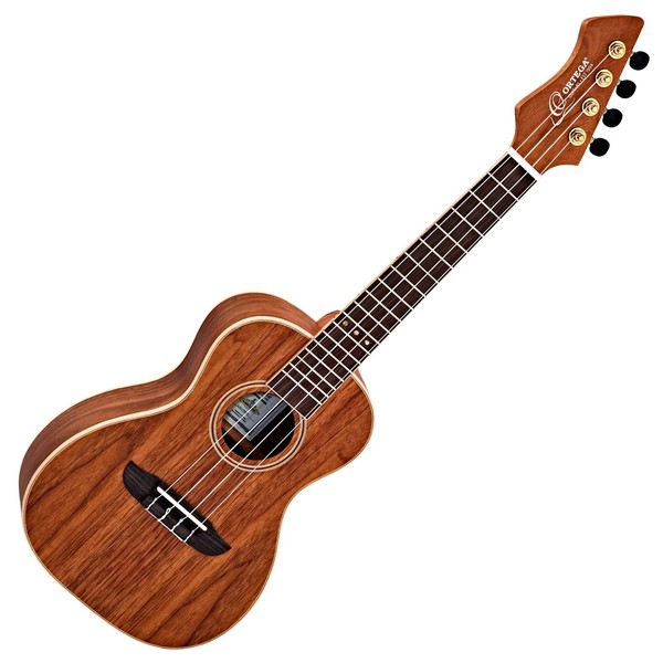 Ortega RUWN Concert Acoustic Ukulele, Walnut Front View