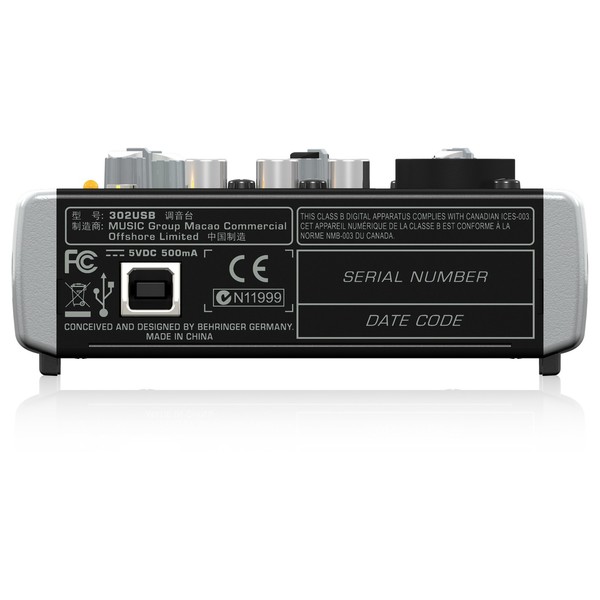 Behringer Xenyx 302USB USB Analog Mixer