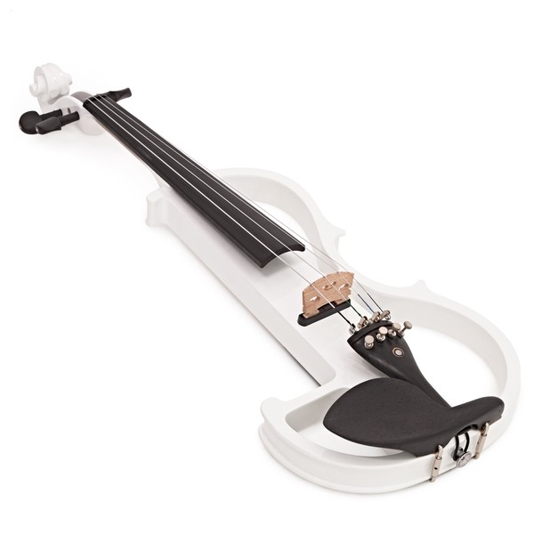 4/4 Size Electric Violin by Gear4music, White