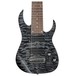 Ibanez RG9QM 9 String 2018, Black Ice front close up