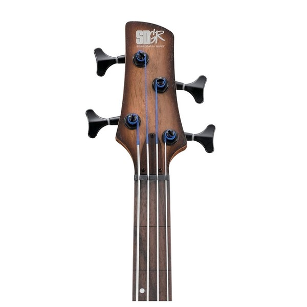 Ibanez SRH500F Fretless Bass 2018, Natural Brown Burst headstock