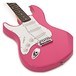 LA Left Handed Electric Guitar by Gear4music, Pink