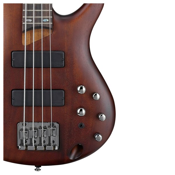 Ibanez SR500 Bass 2018, Brown Mahogany front pickups controls