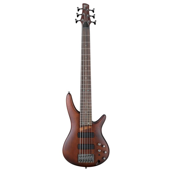 Ibanez SR506 6 String Bass, Brown Mahogany | Gear4music
