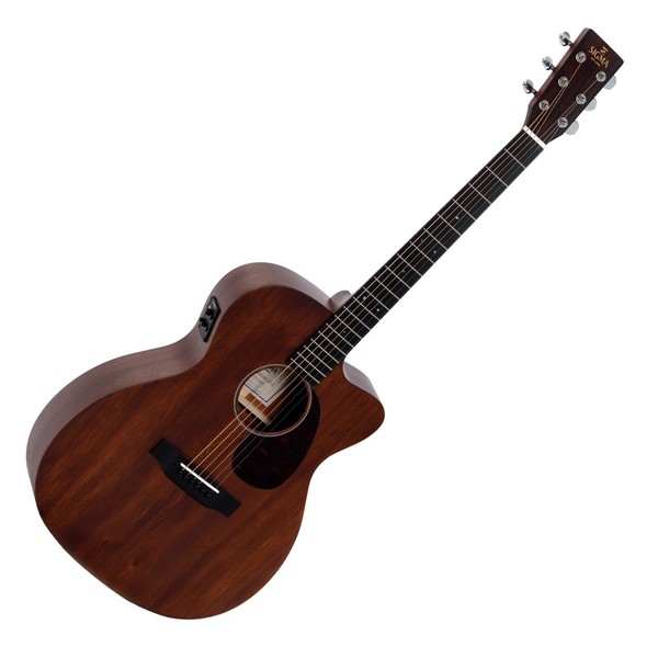 Sigma 000MC-15E+ Electro Acoustic, Solid Mahogany Front View