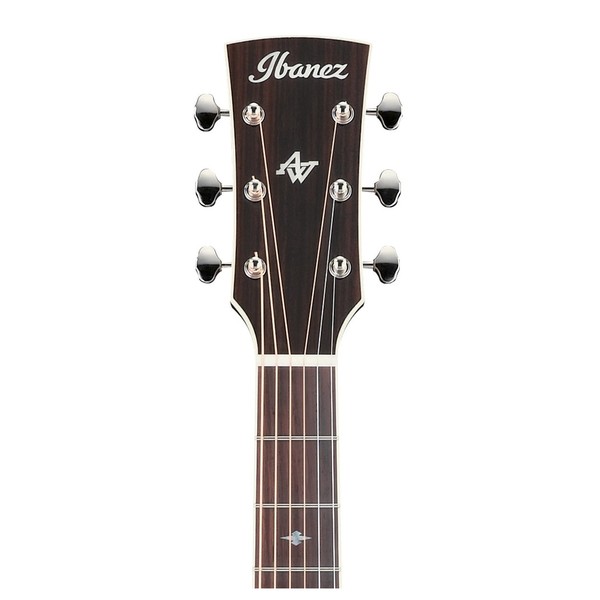 Ibanez AVD10E Artwood Vintage Acoustic 2018, Natural High Gloss headstock