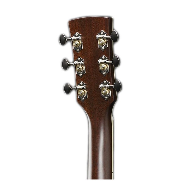 Ibanez AVD10E Artwood Vintage Acoustic 2018, Natural High Gloss headstock rear