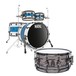 Natal Originals Maple 22'' 4pc Shell Pack, White & Blue w/ Free Snare