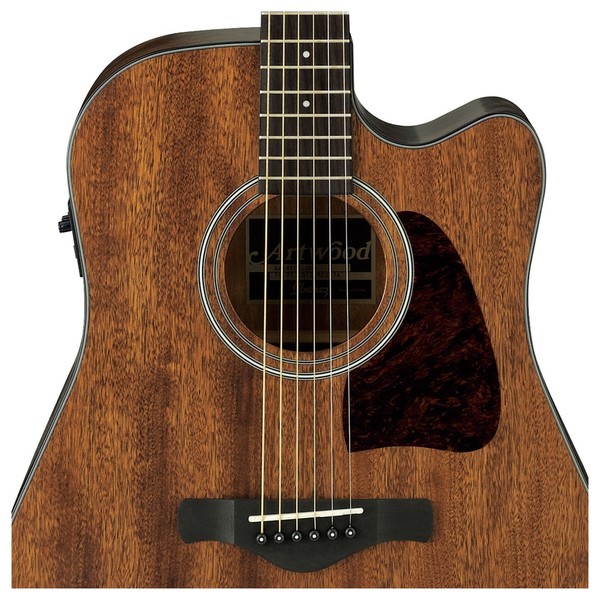 Ibanez AW54CE Artwood, Open-Pore Natural close up