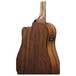 Ibanez AW54CE Artwood, Open-Pore Natural back close up