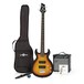 New Jersey Bass Guitar + 15W Amp Pack, Tobacco Sunburst