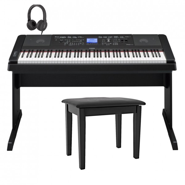 Yamaha DGX 660 Digital Piano with Stand Package, Black